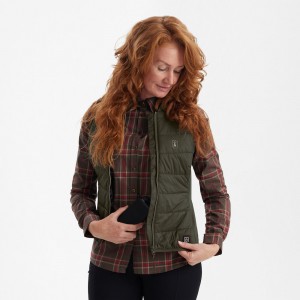 4847RTN Lady Heat Inner Waistcoat , 388 Deep Green, EU38(UK10)