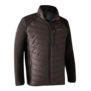 5572  Moor Padded Jacket w. Knit - 477 Dark Prune