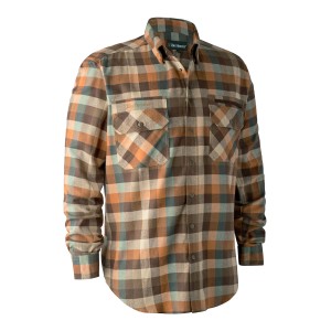 8934  James Shirt - 58934 Brown Check