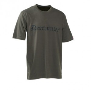 DH8838 Deerhunter Logo T-Shirt (s/s) w. DEERHUNTER - 378 Bark Green 